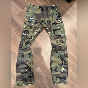 Gallery Dept Camo Flare Cargo Pants